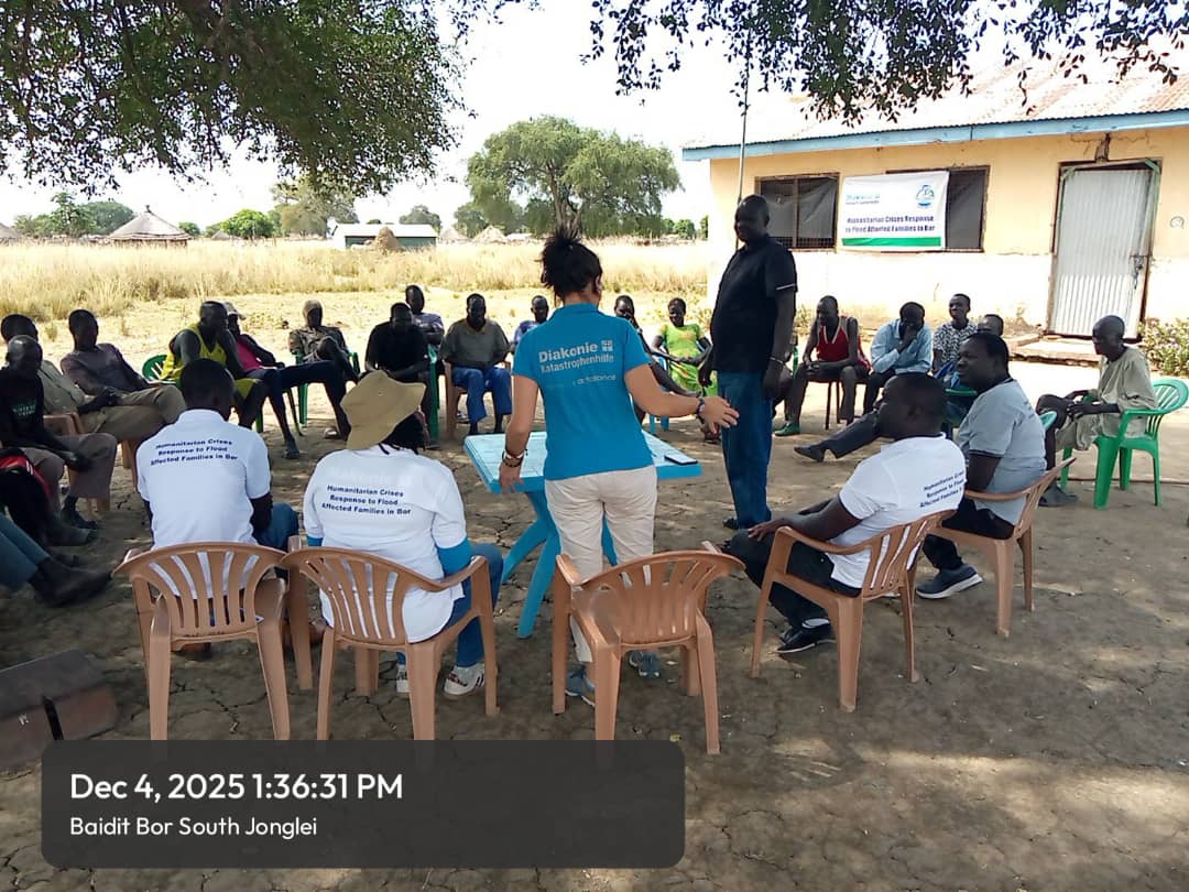 Donor and community leaders engagement meeting Bor South Sudan
